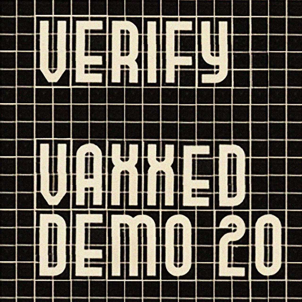 tape title on a grid background
